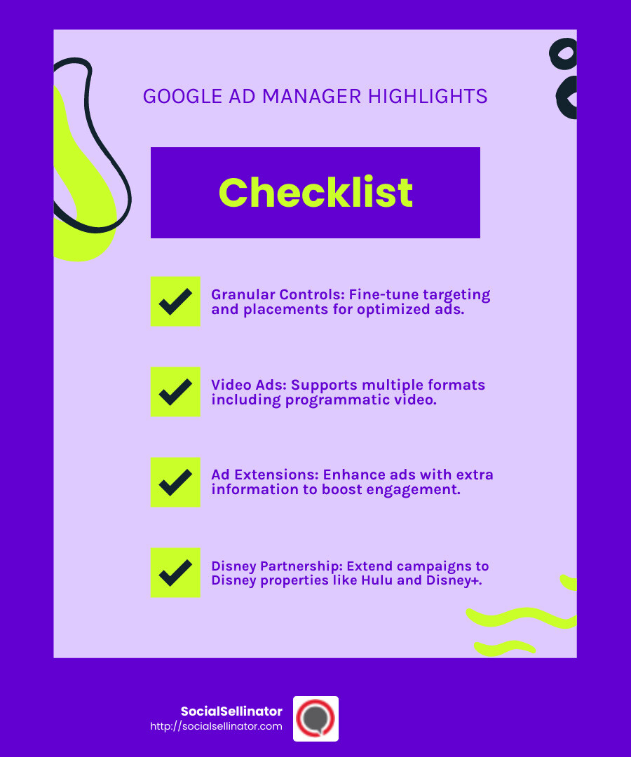Disney Partnership - ad manager google com infographic checklist-fun-neon