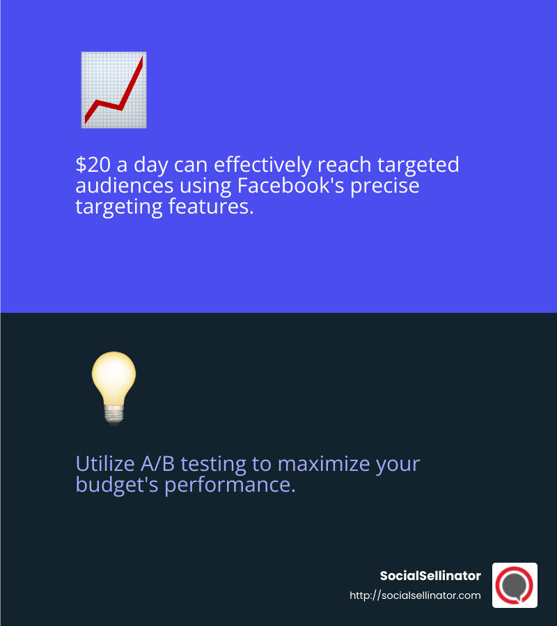 Facebook Ads are cost-effective for small budgets - Facebook Ads for Home Services infographic 2_facts_emoji_blue