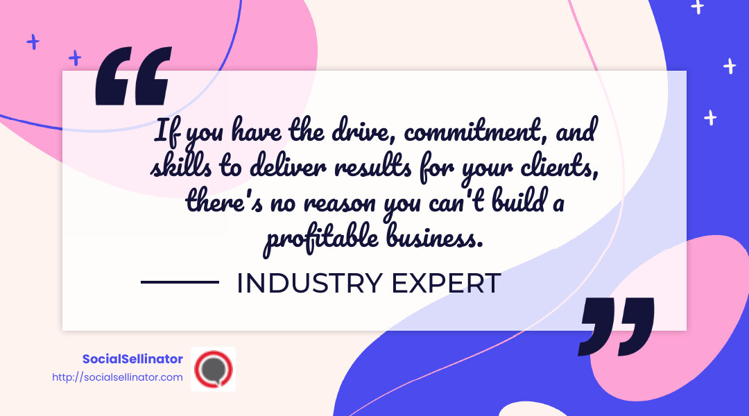 Commitment is key to success - digital marketing agency how to start infographic simple-quote-landscape-colorful