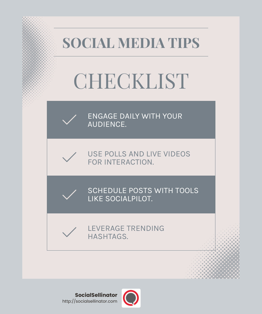 Social media engagement infographic - Cost-effective marketing strategies infographic checklist-light-blue-grey
